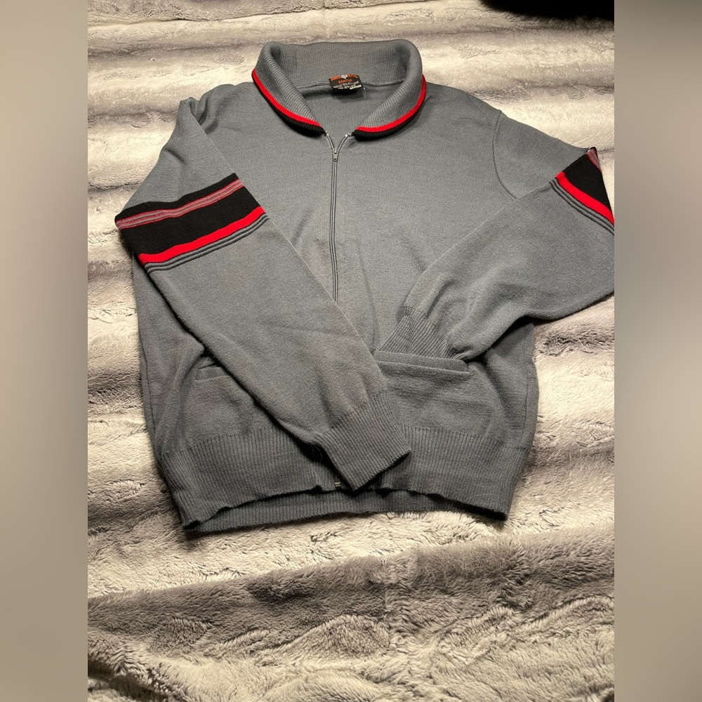 Vintage White Ram Wool Blend Sweater